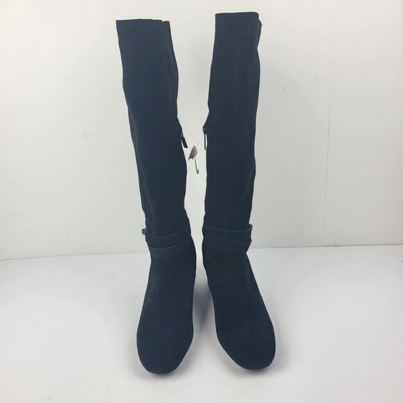 BLONDO ASHLEY Waterproof Knee High Boot Faux leather suede Black 8.5M - Picture 12 of 15